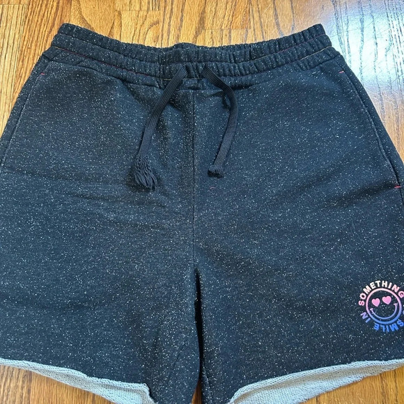 Black Sparkle Soemthing to Smile In Shorts - Picture 7 of 7